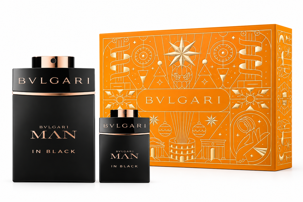 Bvlgari Man In Black Gift Set (100ml EDP + 15ml EDP) - Men